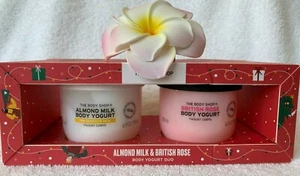 THE BODY SHOP***Almond Milk & British Rose***Body Yogurt Duo~BRAND NEW~FULL SIZE - Picture 1 of 10