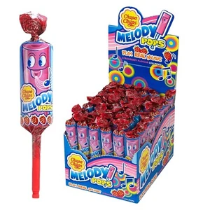 Chupa Chups Melody Pops Erdbeergeschmack Retro Lutscher Süßigkeiten Pfeifen Süßigkeiten - Bild 1 von 11