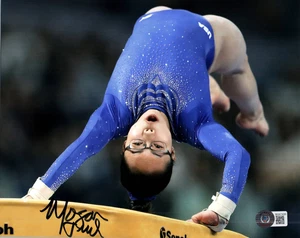 MORGAN HURD SIGNED 8X10 PHOTO BECKETT BAS COA USA OLYMPIC GYMNASTICS 3 - Picture 1 of 1