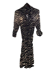 Inc International Concepts black and white animal print, button up dress, Sz XL - Picture 1 of 6