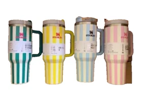 Stanley Stripe Cabana Quencher Tumbler Cup 30oz. Select Your Color - Picture 1 of 1