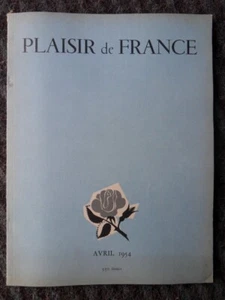 PLEASURE OF FRANCE N°189-APRIL 1954 - Picture 1 of 2