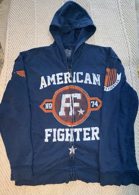 Sudadera con capucha y cremallera American Fighter By Affliction para hombre 2XL Foto 1 de 4