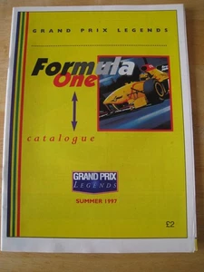 GRAND PRIX LEGENDS FORMULA ONE CATALOGUE SUMMER 1997 STOCK LIST - Imagen 1 de 3