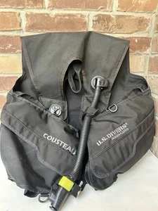 US Divers Aqua Lung Cousteau Scuba Diving Black Men's Vest Size XL Extra Large - Picture 1 of 11