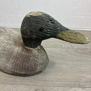 Vintage Duck Decoy Hand Carved Primitive Hunting Wooden Folk Art - Picture 1 of 2