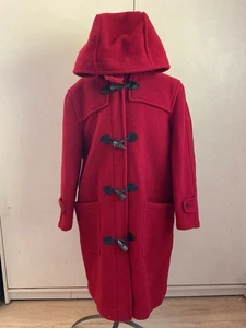 Abrigo con Capucha de Lana Brooks Brothers Hecho en Inglaterra UNISEX Talla L Tartán Forrado a Cuadros - Imagen 1 de 13
