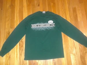 Vintage 90s Great Smoky Mountains National Park Le Conte Lodge LS T-Shirt Size M USA - Bild 1 von 7