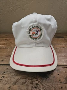 De colección 1980 ROYAL KAANAPALI MAUI HAWAII ajustable blanco billete plano gorra de bola - Imagen 1 de 8