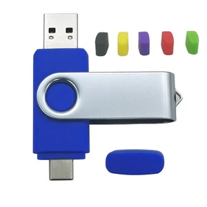 Unidad flash giratoria USB 2.0 tipo C OTG 64 GB 32 GB 8 GB 512 M memoria USB - Imagen 1 de 18