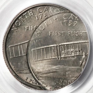 2001 PCGS MS64 Struck 4 Times 3 Off Center North Carolina Quarter Mint Error Wow - Picture 1 of 4