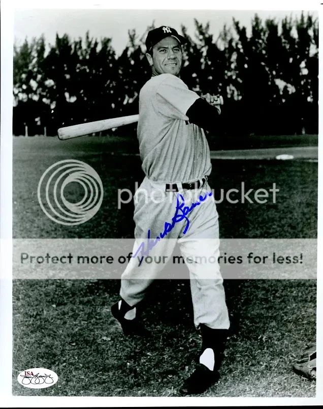 Hank Bauer Ny Signed Jsa Cert Sticker 8x10 Photo Authenticated Autograph - Image 1 of 1