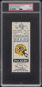 PSA 2 GRADED Green Bay Packers @ Chicago Bears 11-27-1988 FULL TICKET ๐๏ธ๐ ๐๐ - Picture 1 of 3