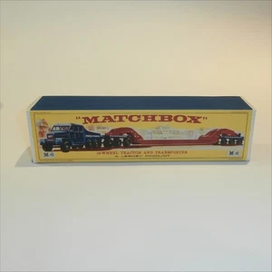 Matchbox Major Pack 6 a Scammell Transporter E Style Repro Box - Imagen 1 de 4