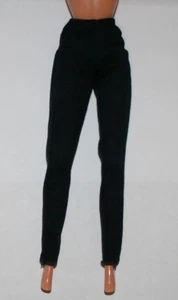 Barbie Doll Black High Waisted Cotton Denim Pants - Picture 1 of 4