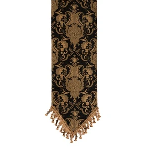 China Art Black Table Runner (13 x 90) - Picture 1 of 5