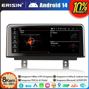 10.25" CarPlay Android 14 Autoradio GPS Navi BMW 3er F30 F31 F34 4er F32 F33 M3 - Bild 1 von 22