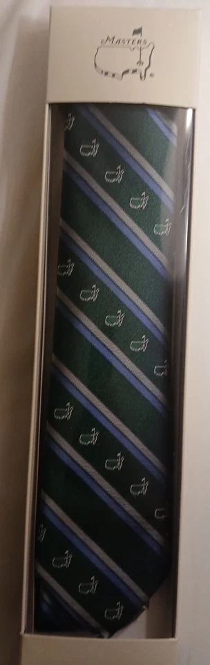 Corbata de cuello de seda italiana fina Masters Golf 2025 del Augusta National Golf Club NUEVA Foto 1 de 2
