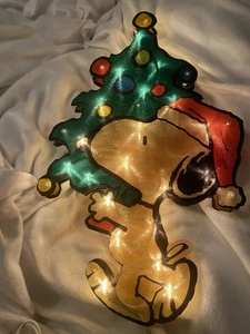 Snoopy Peanuts Weihnachten Urlaub beleuchtete Skulptur KMART NOS NOB - Bild 1 von 13