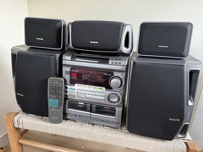 🍊Vintage 1997 AIWA Compact Disc Stereo Cassette Receiver CX-NMT50U REPAIR! - Image 1 of 4