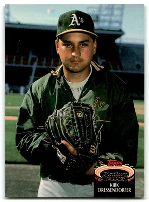 1992 Stadium Club Kirk Dressendorfer Oakland Athletics #806 - Image 1 of 2