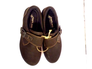 Mocassini comodi Eastland da donna con fibbia Sherri marrone taglia 6 Medium - Foto 1 di 8