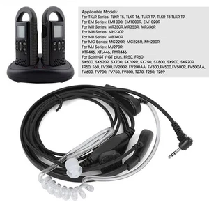 2 Stücke 2 5 Mm Walkie Talkie Headset Throat Vibration Mikrofon Für Motorol CHP - Zdjęcie 1 z 15