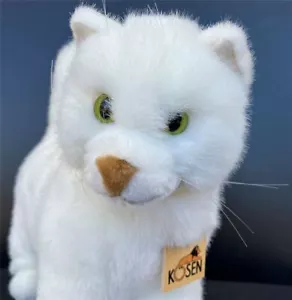 Kösen 2155 Katze Kater stehend Weiß Plüschtier Stofftier 33cm NEU! - Bild 1 von 5