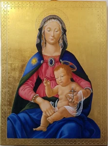 Icona Madonna e bambino - Icon Madonna and Child - Picture 1 of 2