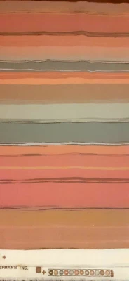 Serigrafía Scotchgard® CPK a rayas rosa/grises para P. Kaufmann 2 yardas x 54 pulgadas Foto 1 de 4