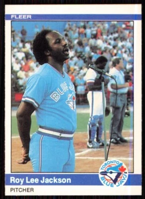 1984 Fleer Roy Lee Jackson Toronto Blue Jays #158 - Image 1 of 2