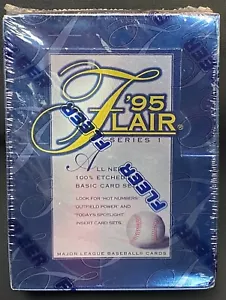 Flair Series 1 Baseball Factory 1995 Scatola sigillata per hobby - 24 confezioni - Foto 1 di 7