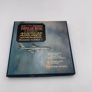 American Airlines Popular Music Astro Vision Program #7 Reel To Reel Tape - Imagen 1 de 3