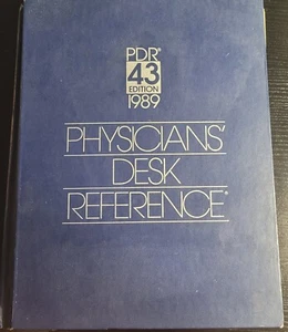 Vintage Medical Books Physicians' Desk Reference PDR Edition 43 1989 Hardcover - Picture 1 of 20