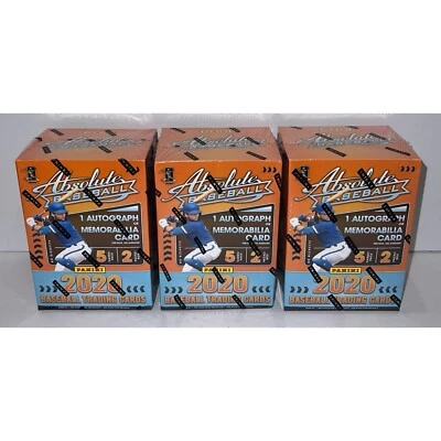 (3) 2020 Panini Absolute Baseball Blaster Boxes 3 Box Lot Auto or Relic Per Box - Image 1 of 4
