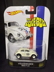 Hot Wheels 2014 Retro Entertainment Herbie The Love Bug Volkswagen Beetle White - Picture 1 of 2