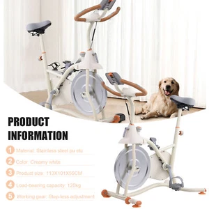 Home Exercise Bike Fitness Indoor Cycling Stationary Bicycle Cardio Workout Bike - Picture 1 of 10