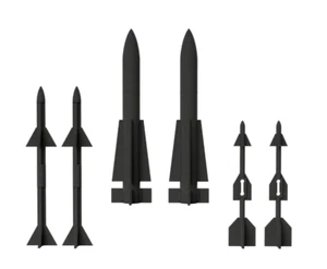 GI Joe SKYSTRIKER Missile Bomb Replacement Reproductions Weapons Spare Repair - Picture 1 of 15