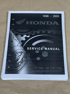 3 hole Service Shop Repair Manual 98-03 Honda VT750C VT750 CD CD2 Shadow 750 ACE - Picture 1 of 3