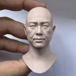 1/6 Scale Knockout Without Hair Gao Qiqiang Head Sculpt Unpainted Fit 12" Figure - Picture 1 of 3