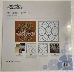 Creative Memories 12 X 12 Recipe Template MIRRORED OVALS ~ Reusable Mylar - NEW - Picture 1 of 4
