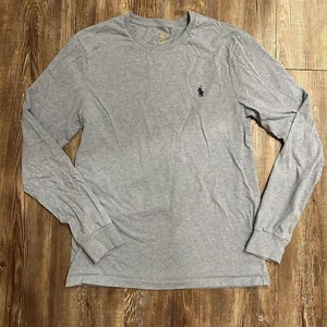 Polo Ralph Lauren Sweatshirt Herren mittelgrau klassischer Pullover Sweater Logo - Bild 1 von 6