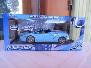 NOREV 1/18 LAMBORGHINI GALLARDO SPYDER BLEUE - Imagen 1 de 3