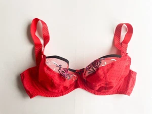 Freya Carnival Fever Bra Jewel Red Size 30F Underwired Plunge Balcony 5101 BNWOT - Picture 1 of 11