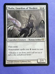 [1x] Thalia, Guardian of Thraben Slight Play English Dark Ascension MTG Magic - Picture 1 of 4