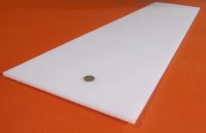 Tivar UHMW PE White Sheet .312" (5/16") Thick x 12" x 48" - Picture 1 of 11