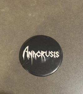 Vintage ANACRUSIS 1.25” Button Badge Pin PINBACK - Picture 1 of 3
