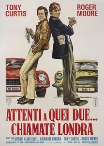 The Persuaders 1971 Italian poster print 30x40" Roger Moore Tony Curtis FREE P&P - Picture 1 of 2