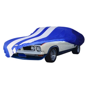 Indoor Show Car Cover For BA BF GT Gran Turismo Edition  & White Stripe Blue - Picture 1 of 2