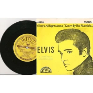 Elvis That's All Right Mama / Down By The Riverside 45 RPM 1989 - Picture 1 of 1